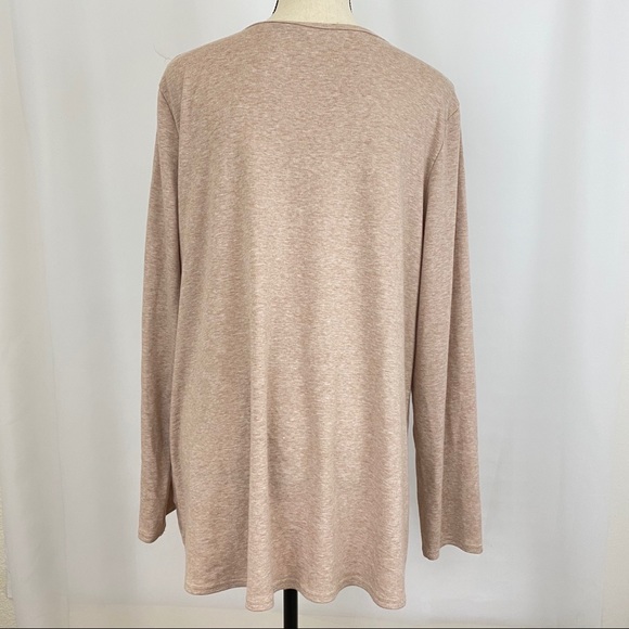 New Women’s Tan Knotted Athleisure Tunic - Picture 5 of 5